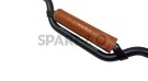 Royal Enfield Interceptor 650 Handlebar Brace Pad Tan Color Leather - SPAREZO